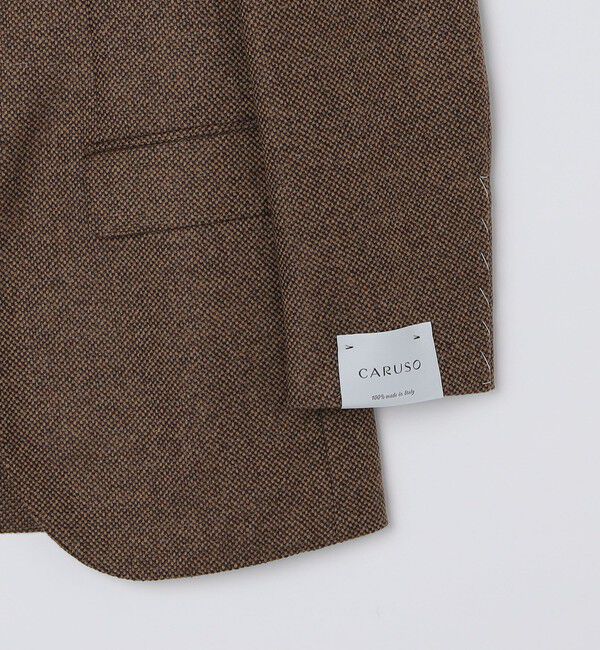SHIPS「【SHIPS別注】CARUSO: AIDA ワイドラペル ウール シルク バスケット ジャケット」|テーラードジャケット|
