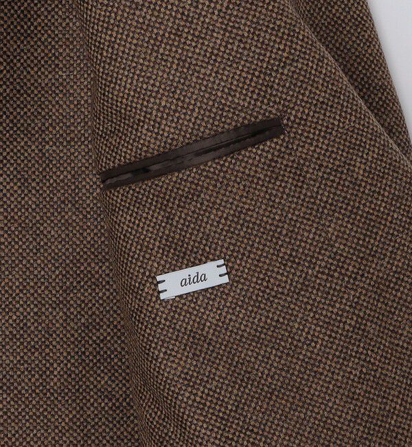 SHIPS「【SHIPS別注】CARUSO: AIDA ワイドラペル ウール シルク バスケット ジャケット」|テーラードジャケット|