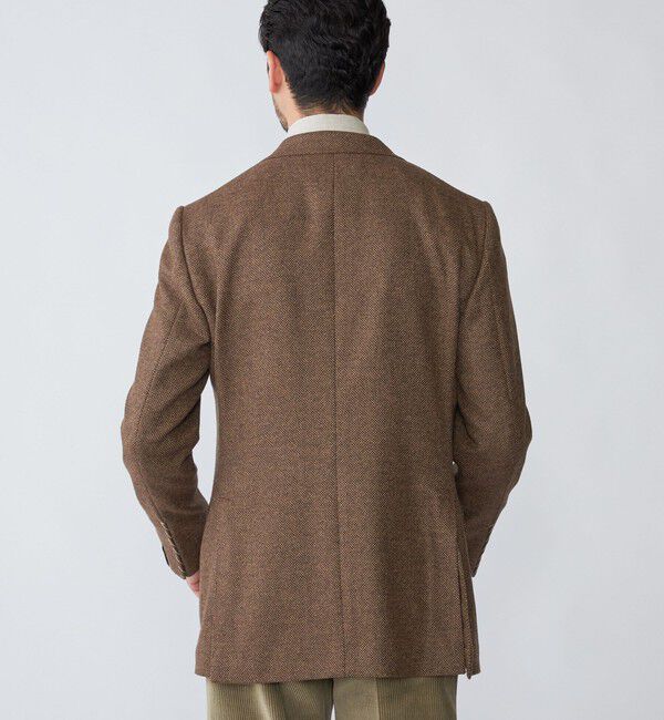SHIPS「【SHIPS別注】CARUSO: AIDA ワイドラペル ウール シルク バスケット ジャケット」|テーラードジャケット|