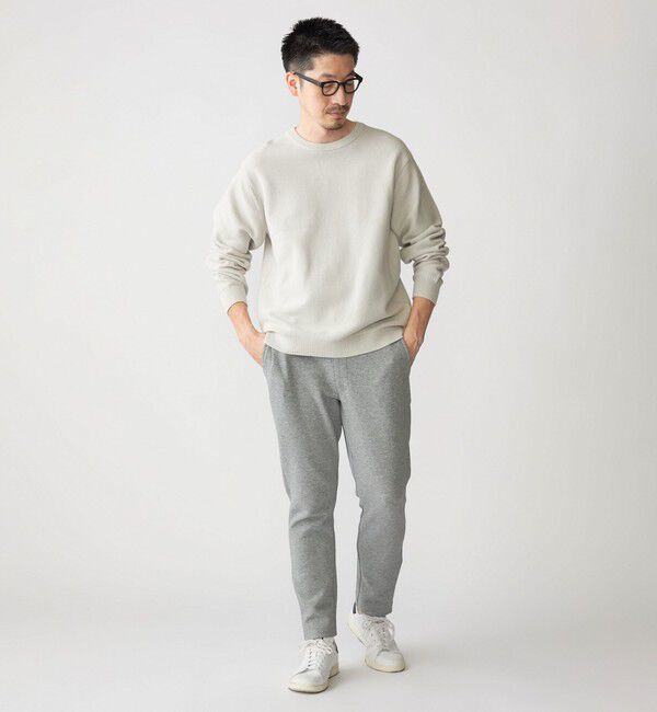 SHIPS「SHIPS:〈洗濯機可能〉SOLOTEX(R) コットン ピケ クルーネック ニット」|ニット・セーター|