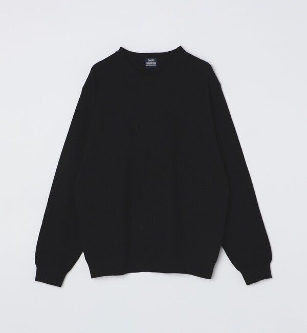 SHIPS「SHIPS:〈洗濯機可能〉SOLOTEX(R) コットン ピケ クルーネック ニット」|ニット・セーター|