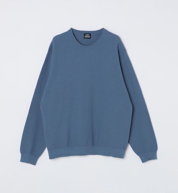 SHIPS「SHIPS:〈洗濯機可能〉SOLOTEX(R) コットン ピケ クルーネック ニット」|ニット・セーター|