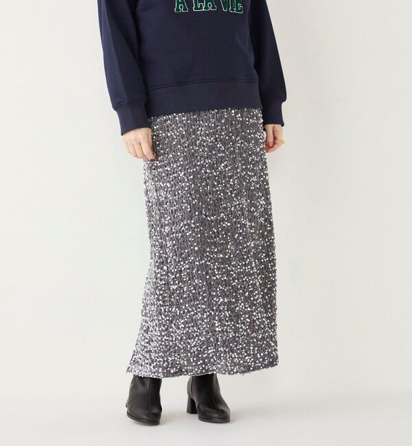 SHIPS Colors 「SHIPS Colors:〈手洗い可能〉スパンコール タイトスカート」|タイト|