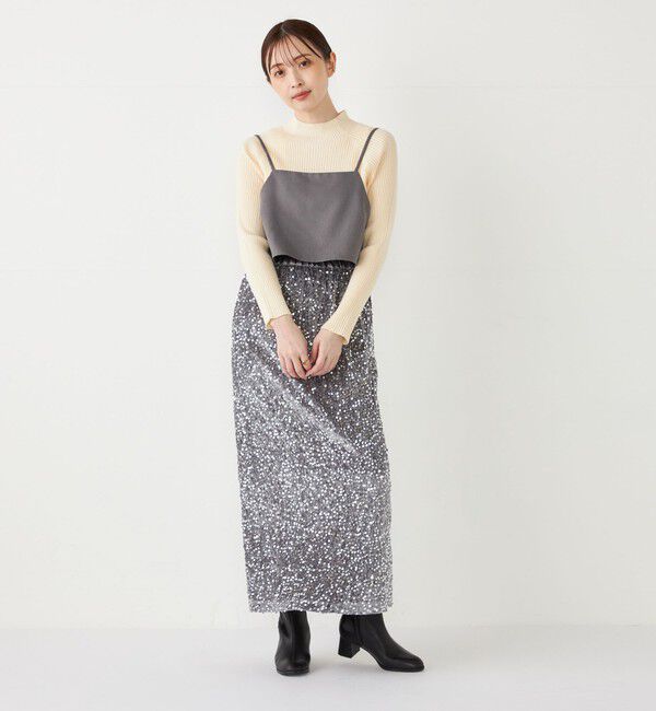 SHIPS Colors 「SHIPS Colors:〈手洗い可能〉スパンコール タイトスカート」|タイト|