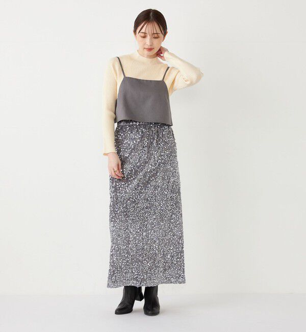 SHIPS Colors 「SHIPS Colors:〈手洗い可能〉スパンコール タイトスカート」|タイト|