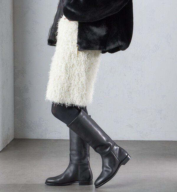 SHIPS for women「〈手洗い可能〉ラメ フリンジ ミニ スカート」|スカート|