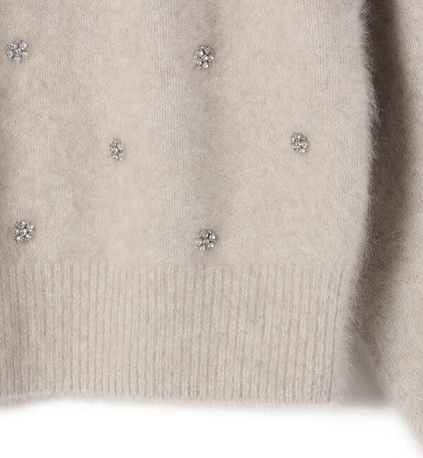 SHIPS for women「〈手洗い可能〉ビジュー FOX クルーネック プルオーバー」|ニット・セーター|