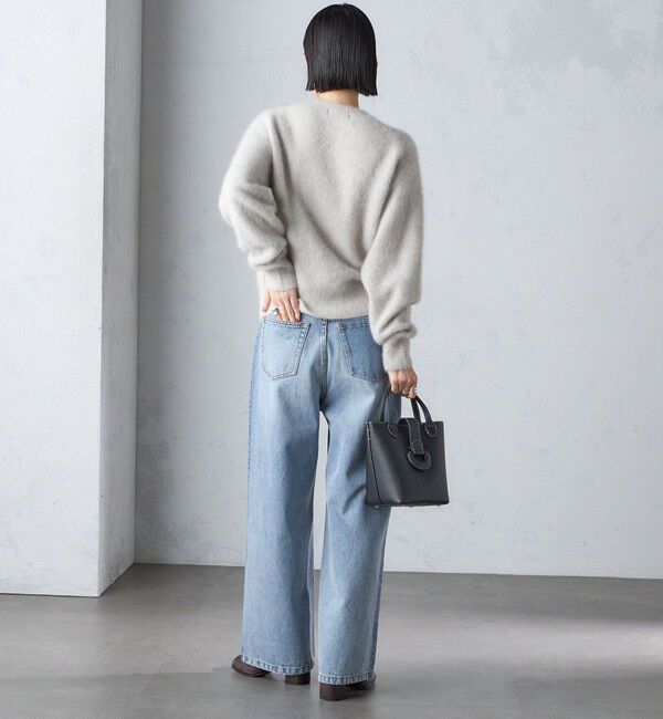 SHIPS for women「〈手洗い可能〉ビジュー FOX クルーネック プルオーバー」|ニット・セーター|