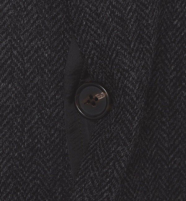 SHIPS「【 SHIPS別注】Errico Formicola: ヘリンボーン ツイード ステンカラーコート」|ステンカラーコート|