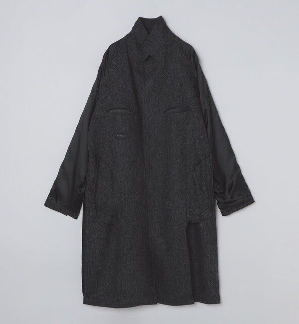 SHIPS「【 SHIPS別注】Errico Formicola: ヘリンボーン ツイード ステンカラーコート」|ステンカラーコート|