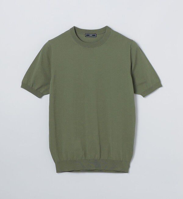 SHIPS「SHIPS: ICE COTTON クルーネック ショートスリーブ ニットTシャツ」|Tシャツ・カットソー|