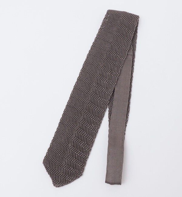 SHIPS「SHIPS: イタリア製 ポインテッド ニット ネクタイ」|ネクタイ・蝶ネクタイ|トップグレー