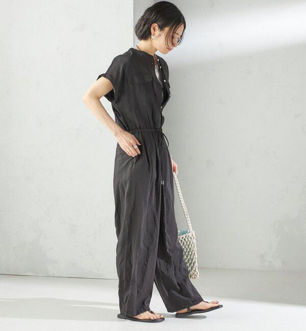 SHIPS for women「〈手洗い可能〉ダブル ポケット ミリタリー オールインワン」|オールインワン|