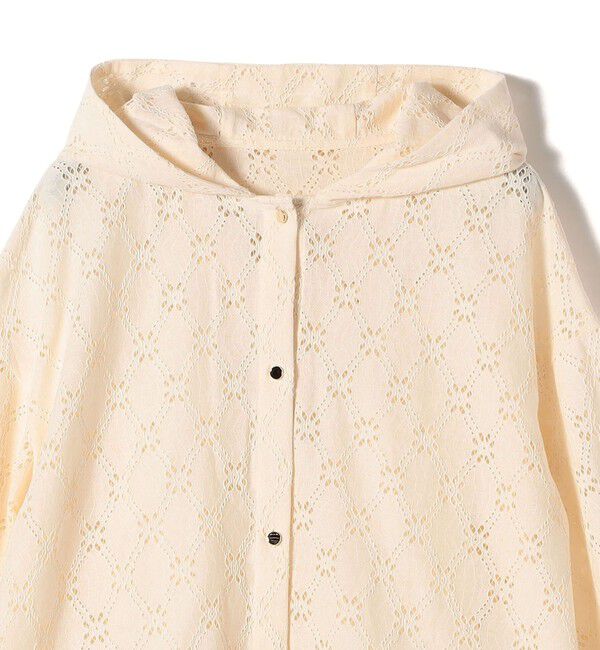 SHIPS for women「【WEB限定】〈手洗い可能〉レース フード シャツ 羽織」|シャツ・ブラウス|