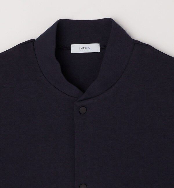 SHIPS any「SHIPS any: クリア ダンボール スナップ ボタン カーディガン (セットアップ対応)◇」|カーディガン|