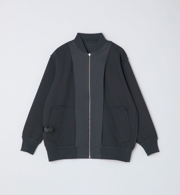 SHIPS「【WEB限定】SHIPS: ツイル ダンボール ニット MA-1 ブルゾンジャケット」|ミリタリージャケット|