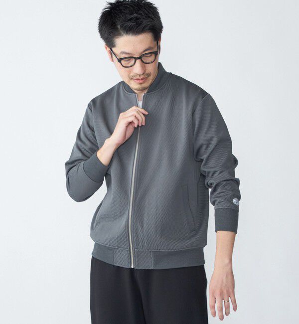 SHIPS「【WEB限定】SHIPS: ツイル ダンボール ニット MA-1 ブルゾンジャケット」|ミリタリージャケット|