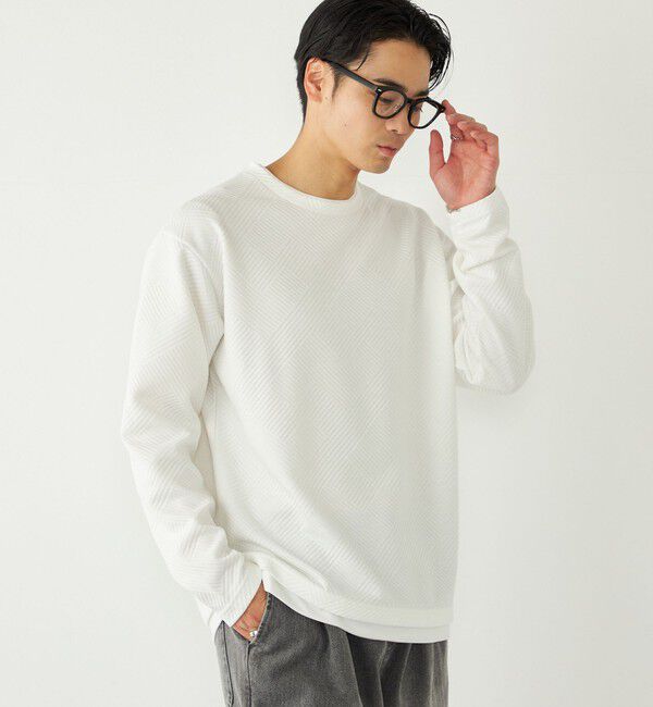 SHIPS Colors 「SHIPS Colors:リンクス フェイクレイヤード ロンT◇」|Tシャツ・カットソー|オフホワイト