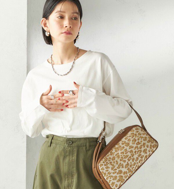 SHIPS for women「〈洗濯機可能〉オーガニックコットン ロング スリーブ TEE」|Tシャツ・カットソー|オフホワイト