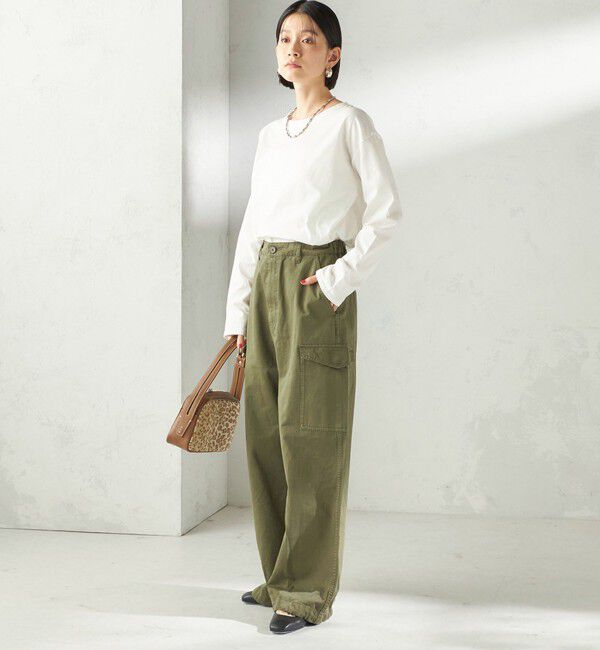 SHIPS for women「〈洗濯機可能〉オーガニックコットン ロング スリーブ TEE」|Tシャツ・カットソー|