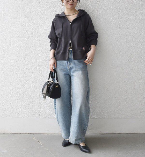 SHIPS any「SHIPS any:〈洗濯機可能〉USAコットン 裏毛 ジップ コンパクト パーカー」|パーカー|