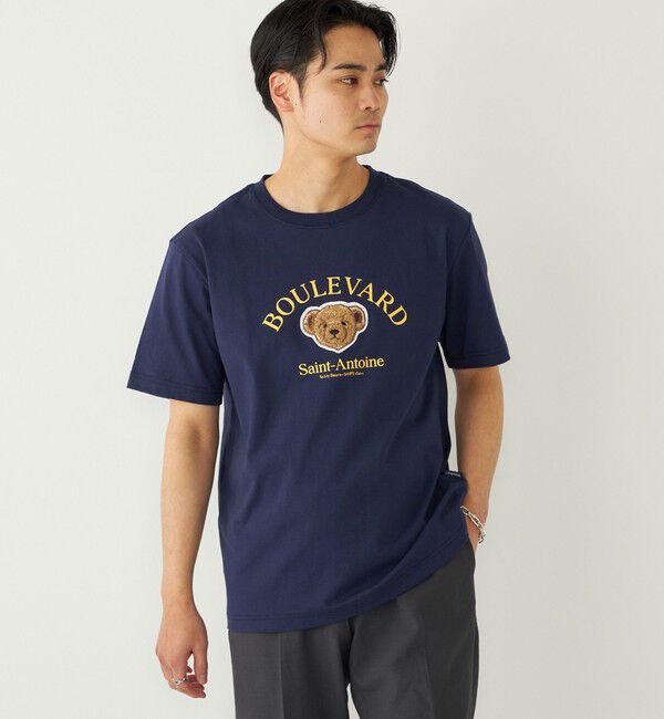SHIPS Colors 「SHIPS Colors:TeddyBear(R) コラボ Tシャツ◇」|Tシャツ・カットソー|ネイビー