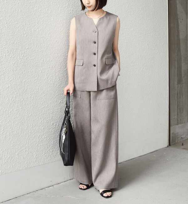 SHIPS Colors 「SHIPS Colors:〈洗濯機可能〉デラオックス スキッパー ジレ（セットアップ対応可能）◇」|ベスト・ジレ|