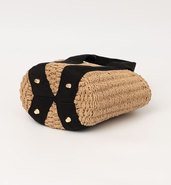 quaranciel「quaranciel: バイカラー テープハンドル ペーパー トート バッグ」|トートバッグ|