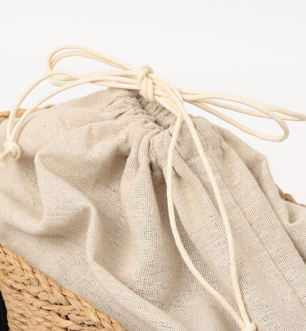 quaranciel「quaranciel: バイカラー テープハンドル ペーパー トート バッグ」|トートバッグ|