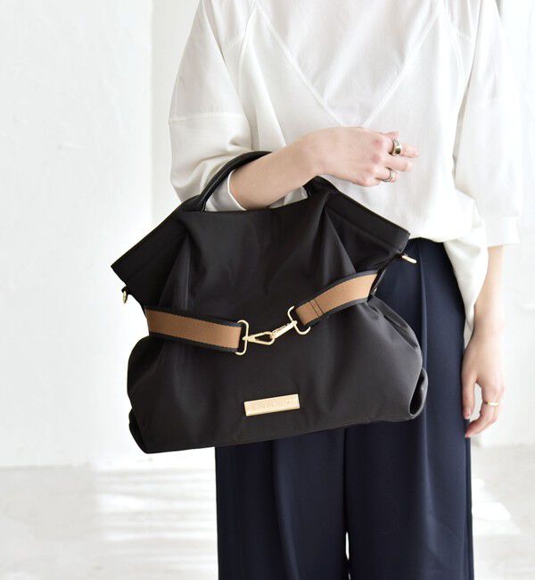 quaranciel「《予約》quaranciel: ラインベルト 2way ショルダー トート バッグ（A4対応）」|トートバッグ|