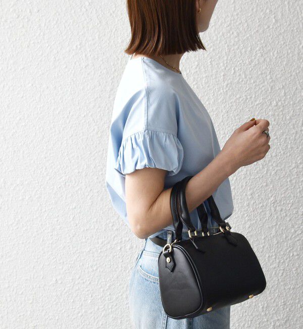 SHIPS any「《予約》SHIPS any:〈多機能/洗濯機可能〉マルチファンクション ギャザー スリーブ TEE」|Tシャツ・カットソー|