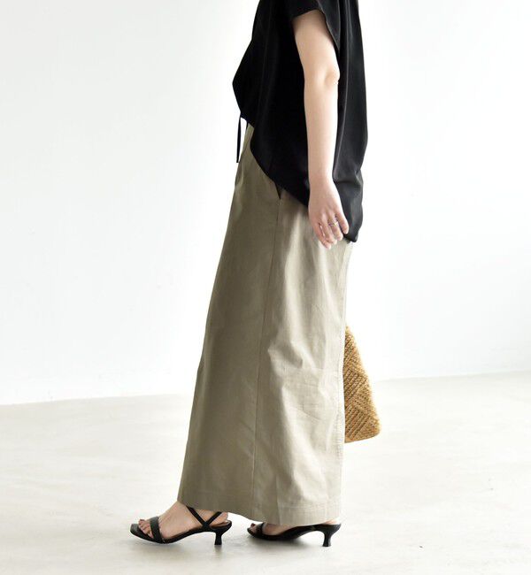 quaranciel「《予約》quaranciel:〈洗濯機可能〉フロントボタン Iライン タイト スカート」|スカート|