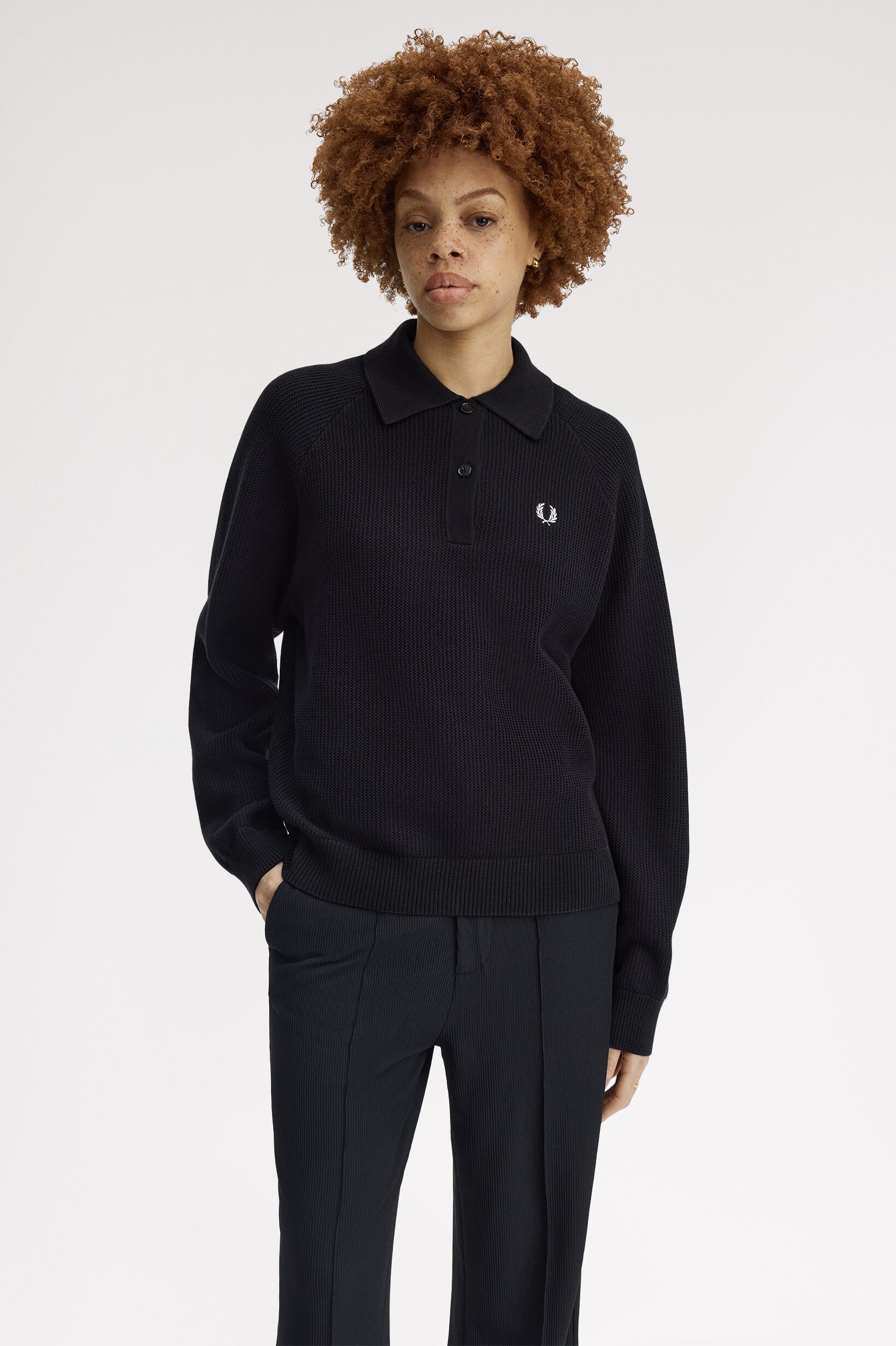 FRED PERRY 「Textured Knitted Shirt」|ポロシャツ|