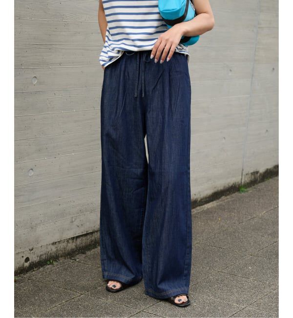 OUTDOOR PRODUCTS Usual Things「≪予約≫ULTデニムイージースラックス」|デニム|ネイビー