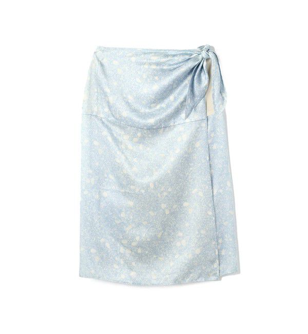 BACCA「ミネラルプリント ミディラップスカート」|スカート|
