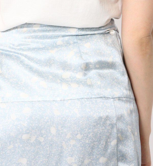 BACCA「ミネラルプリント ミディラップスカート」|スカート|