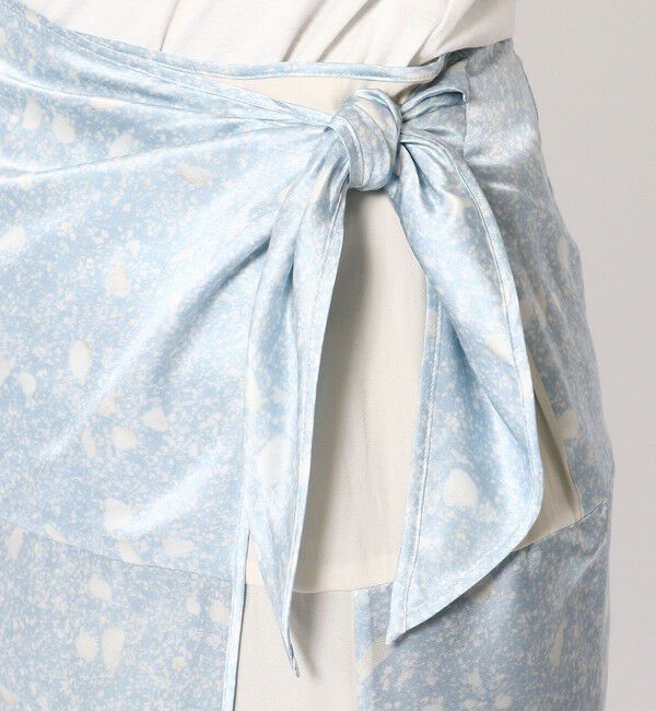 BACCA「ミネラルプリント ミディラップスカート」|スカート|