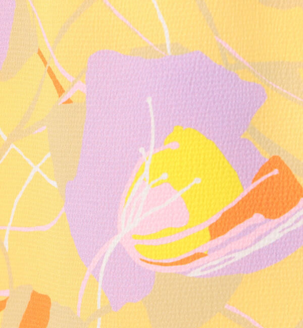 Ballsey「アイヴィーフラワープリント アシンメトリータックミディスカート」|フレア|