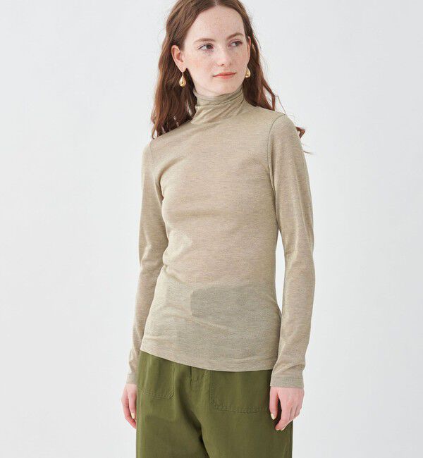 MACPHEE「スパークリング タートルネックプルオーバー」|Tシャツ・カットソー|