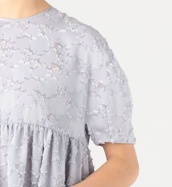 Ballsey「マーガレットカットジャカード ウエストギャザーブラウス」|シャツ・ブラウス|