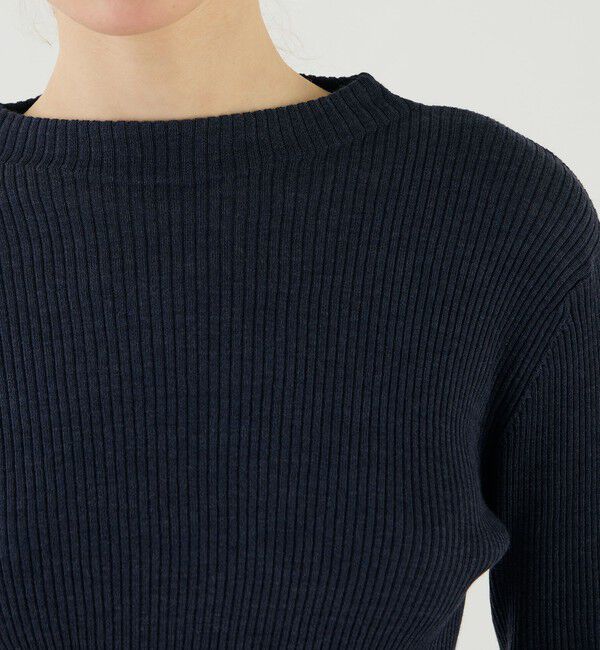 GALERIE VIE「プルミエールウールリブ ビルドネックプルオーバー」|ニット・セーター|