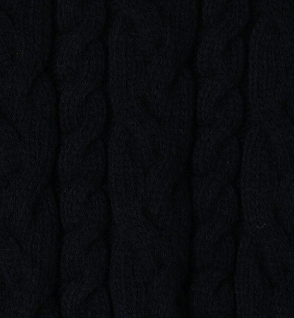 MACPHEE「ハイブリットコットンケーブル ポロプルオーバー」|ニット・セーター|