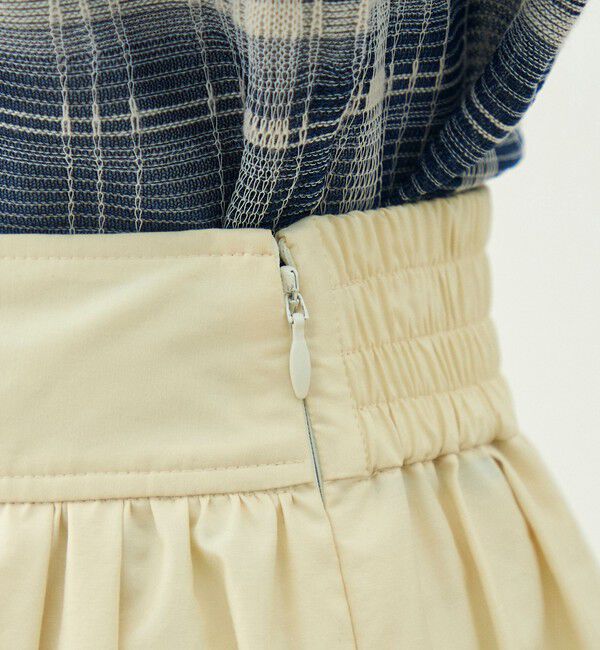 MACPHEE「クリスピータフタ ギャザーマキシスカート」|フレア|