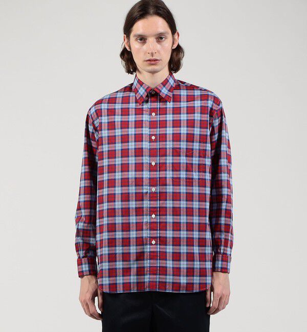 TOMORROWLAND MENS「コットンポプリン チェックシャツ」|シャツ・ブラウス|