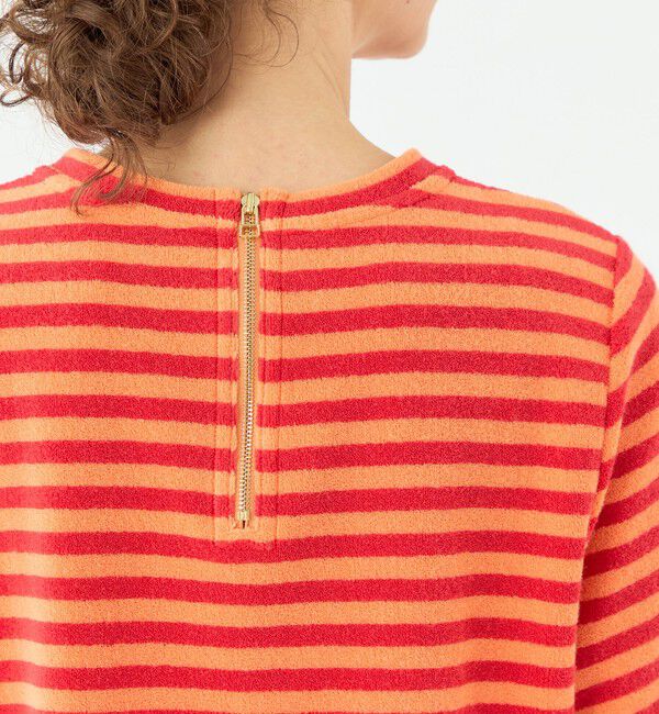 TOMORROWLAND collection「パイルボーダー ハーフスリーブプルオーバー」|Tシャツ・カットソー|