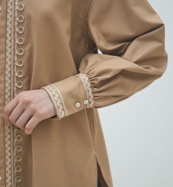 MACPHEE「コードエンブロイダリー チュニックシャツ」|シャツ・ブラウス|