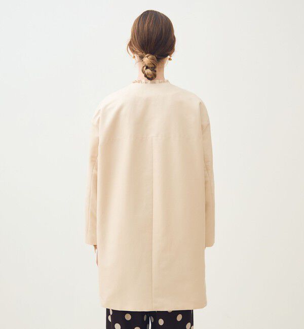 TOMORROWLAND collection「コットンシルクグログラン ノーカラーコート」|ノーカラーコート|