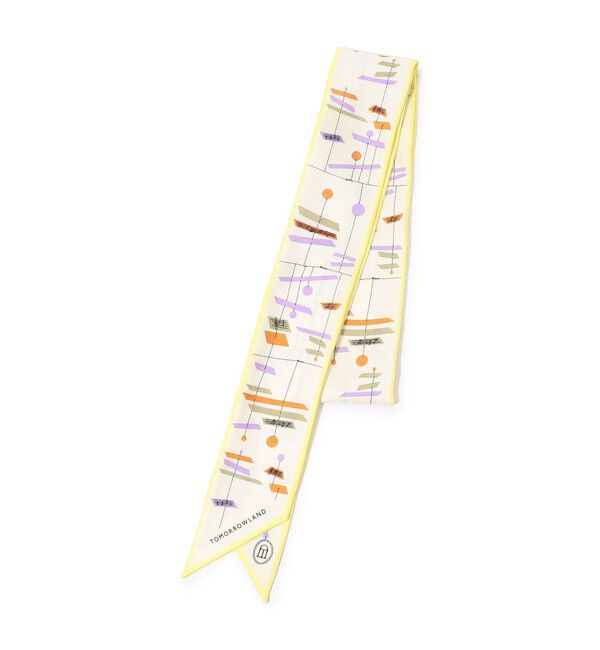 TOMORROWLAND GOODS「Atelier TOMORROWLAND MUSIC BARシルク ボウタイスカーフ」|バンダナ・スカーフ|22 イエロー系