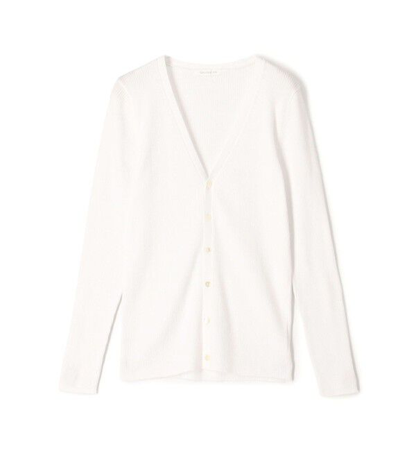 GALERIE VIE「ギザコットンリブ Vネックカーディガン」|カーディガン|11 ホワイト