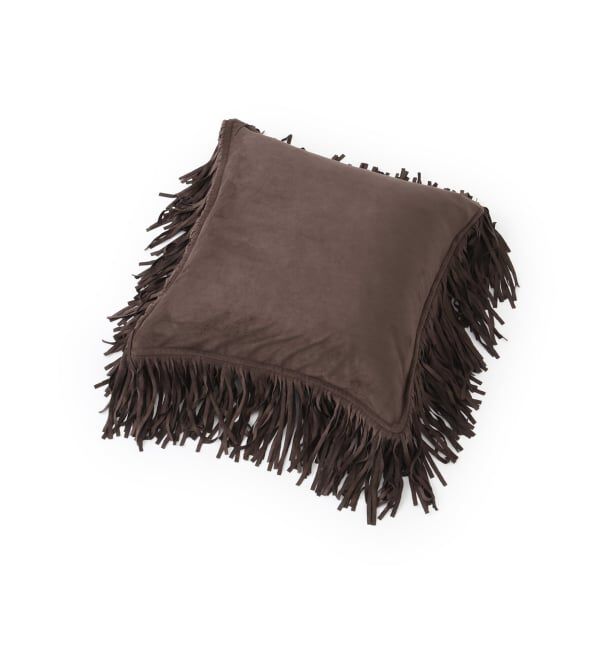 journal standard Furniture「SUEDE FRINGE CUSHION　クッションカバー45cm」|クッション・クッションカバー|